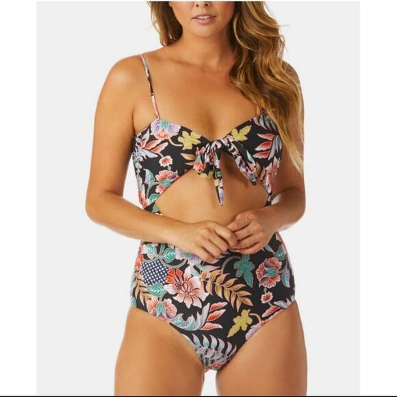 raisins Indo bloom cut out once piece swimsuit NWT - Picture 1 of 6